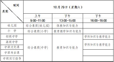 四川中小学教师资格考试公告