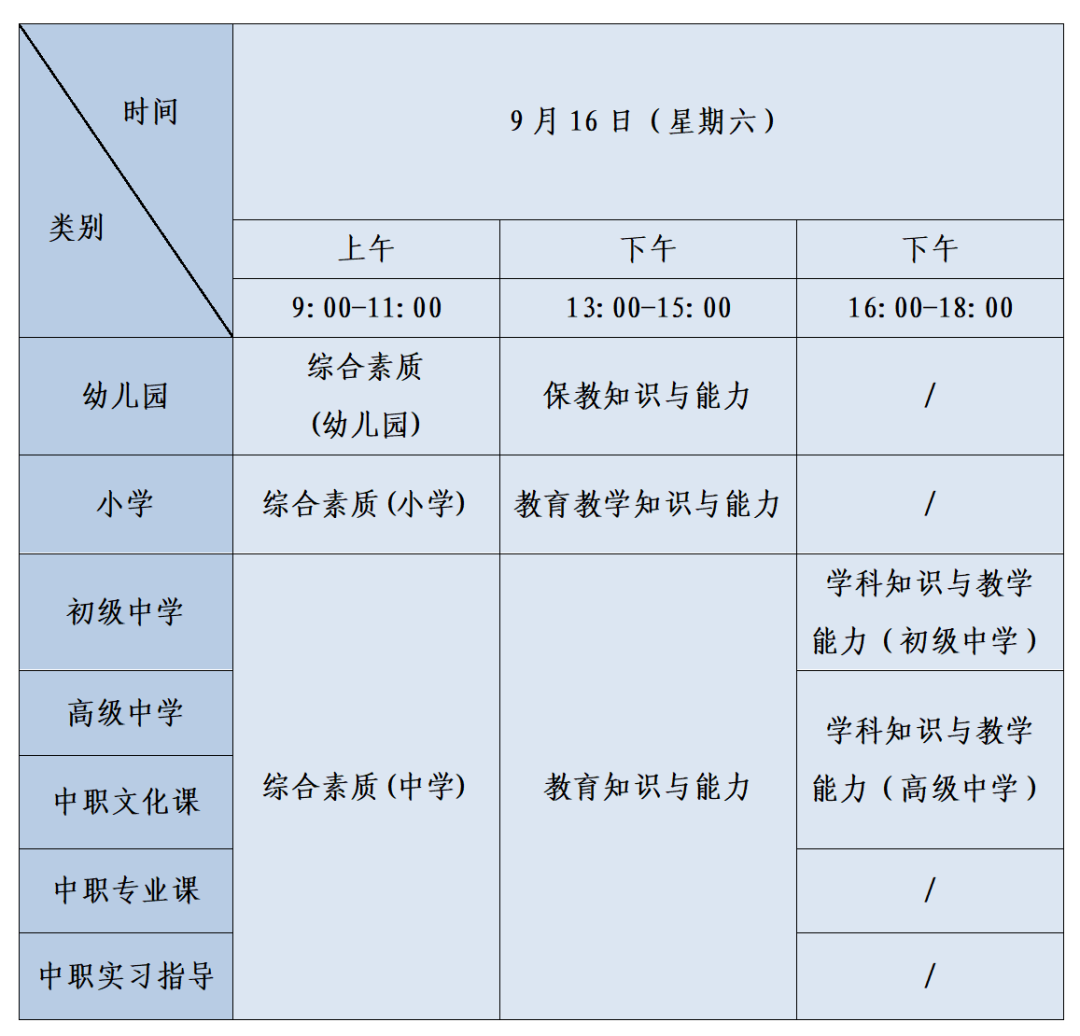 四川教师资格笔试公告